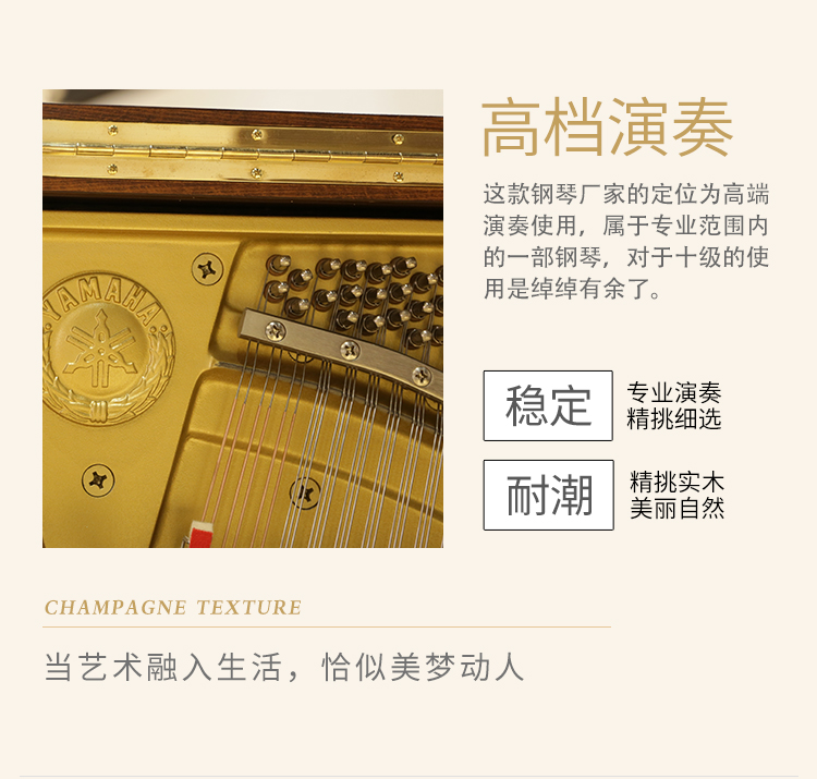 日本原装进口雅马哈钢琴 YAMAHA WX106W(图3)